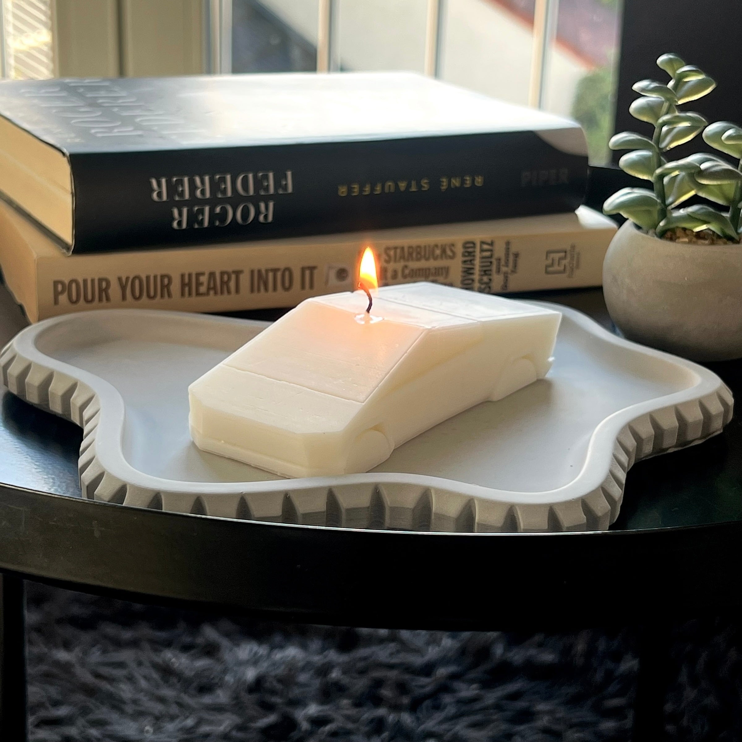 Cybertruck candle